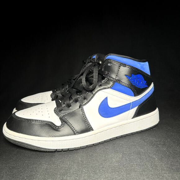Size 9.5 - Nike Air Jordan 1 Mid Racer Blue 2021 Men's Shoes - Picture 8 of 8